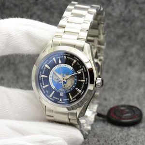 Black Dial Aqua Terra 150m Worldtimer Limited Watch 41mm automatische beweging Ocean Roestvrijstalen sportzee over de hele wereld Heren Watc 311H
