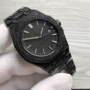 Watch Black Diamond Watch Mens Automatic Mechanical Watches 41mm Sapphire Women Designer Wristwatch Montre de Luxe Cadeaux