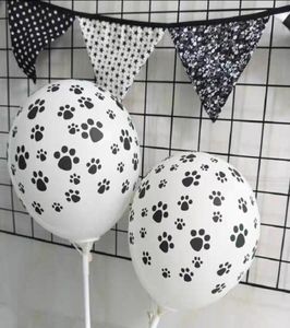 Black Dog Paws ballonnen Latex balle nue empreinte point imprimé épaississant les ballons d'anniversaire de fête d'anniversaire fournit des enfants jouet 4166858