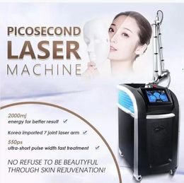 Zwarte Pop 1320 1064 755 532 Carbon Peel Huidverjonging Laser Tattoo Pigment Verwijdering Nd Yag Laser Pico Picosecond Machine