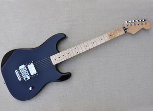 Zwarte elektrische gitaar met Floyd Rose Maple Fletboard kan worden aangepast als verzoek