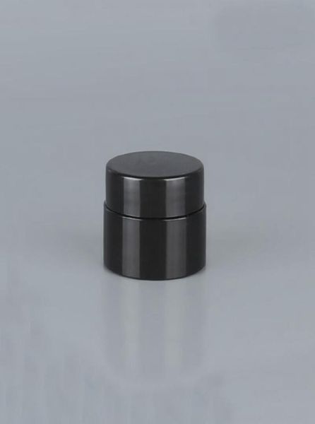 Black vide 5 grammes 5 ml Pottes en plastique Pottes Cosmétique Échantillon de récipient vide Couper à vis de récipient pour les ongles à paupières de maquillage POUDRE RRD30539144589