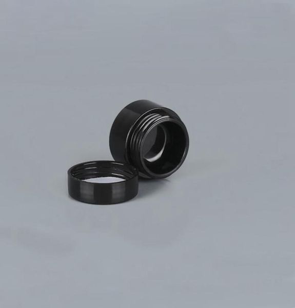 Black vide 5 grammes 5 ml Pottes en plastique Pottes Cosmétique Échantillon de récipient vide Couchon de vis de récipient pour les ongles à paupières de maquillage RRD30537294888