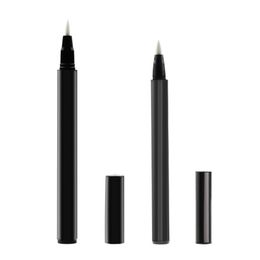 Tube en plastique vide noir pour Eyeliner, récipient cosmétique, bouteille d'eye-liner liquide avec capuchon de brosse, Tube vide de maquillage