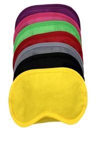 Zwart Oogmasker Polyester Spons Zacht 4 Lagen Schaduw Dutje Cover Blinddoek Verduisterende Slaap Slaapmasker Voor Slapen Reizen RRA24877865445