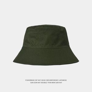Zwarte visser hoed zomer UV-bescherming dubbelzijdige hoed grote rand zonnebrandcrème hoed buiten vizier hoed