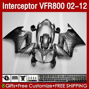 Black Flames Corps pour Honda Interceptor VFR 800RR 800 VFR800 RR CC VFR800RRR 02 2002 2003 2004 2006 2006 2006 129NO.108 800CC 02-12 BodyWork VFR-800 08 09 10 11 12 Catériel