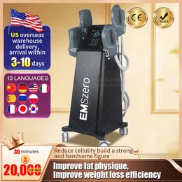 Black Friday DLS-Emslim Nova 13 Tesla 5000W High Power 4 RF handgrepen Hi-EMT Body Sculpt EMS Electromagnetic Neo-spier Stimuleer Emszero Slimming Machine