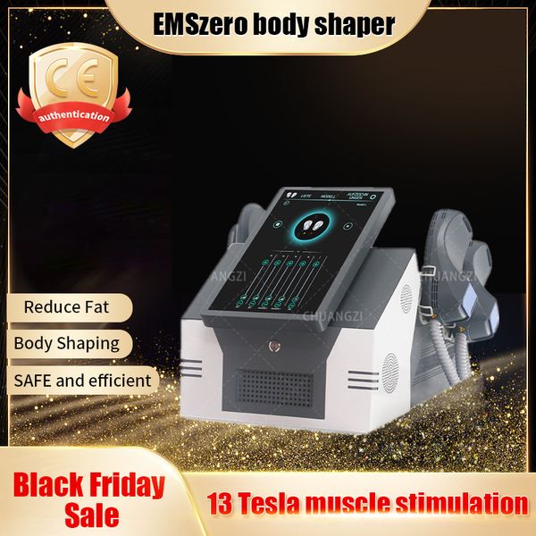 Black Friday Prix le plus bas Machine minceur Articles DLS-EMSLIM Neo Nova 13 Tesla HI-EMT Machine avec 2/4/5 poignées RF et coussin de stimulation pelvienne en option EMSzero Salon