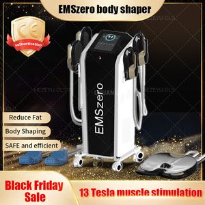 Black Friday Special New Look Slimming Neo DLS-EMSLIM RF Fat Burning Shaping Beauty Equipment 15 Tesla Electromagnetic Muscle Stimulator Machine With 2/4/5 Handles