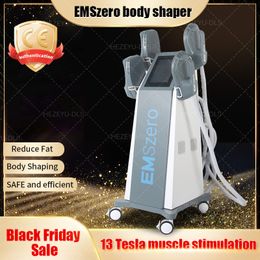 Black Friday Special Slimming Neo DLS-EMSLIM RF Fat Burning Shaping Beauty Equipment 13 Tesla Hi-Emt Nova Electromagnétique Muscle Stimulator Machine avec 2/4/5 poignées