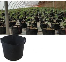 Sacs de culture de jardin noirs pour pots de fleurs, sac de plantation, pot de fleurs avec poignées, tissu non tissé, pots de pépinière réutilisables pratiques