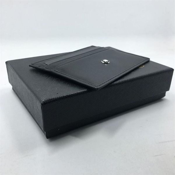 Black authentine cuir credit Cartersrs Business Men Host Quality Slim Bank Card Case 2017 Nouvelles arrivantes Carte d'identité de mode Purse Fre254V