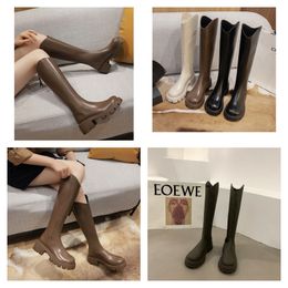 Bottes Kate Botta en cuir véritable noir au-dessus du genou, talons aiguilles, bout pointu, fermeture éclair latérale, cuissardes extensibles, bottes hautes pour femmes, chaussures de créateur Factory Foo 78