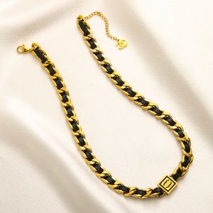 Zwart cadeau hanger ontwerp merk sieraden lange ketting kerst verjaardag meisje bruiloft boetiek liefde ketting