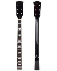 Black Gloss Finish Maple Electric Guitar Neck 22 Frets Rosewood Bingerboard voor Gibson Les Paul LP Guitars9708421