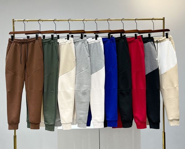 NUEVO NEGRO GRIS Tech Fleece Sport Pantalones Space Cotton Pantalones Hombres Bottoms Mens Joggers Camo Running 10 colores Tamaño asiático M-XXL