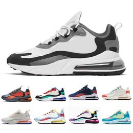 Nike air max 270 react shoes Travis Scott  BAUHAUS React Hommes Femmes Chaussures Lumineux Violet sport d'entraîneur des hommes de Electro Vert Rose AIR baskets 36-45