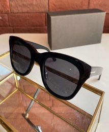 Zwart grijs gearceerde zonnebrillen Snowdon -bril 0237 Occhiali da Sole Sun Glasses Men Designers Zonnebril nieuw met Box9200486