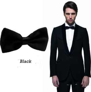 Noir marié noeuds papillon pour hommes costumes mode hommes Occasion formelle vêtements de cérémonie Tuxedos cravates pas cher Tie3725643