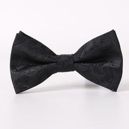 Black Groom Jacquard Bow Ties for Men Suits Fashion Mens Formal occasion formelle usage de mariage Bussiness Tuxedos Tie Match