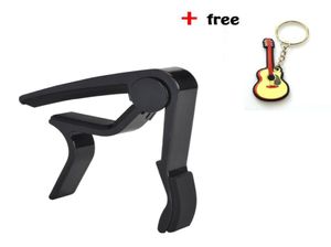 Capodastre de guitare noir recommandé par les musiciens pour guitare électrique acoustique ou guitare, parfait pour banjo et ukulélé en aluminium 5631399