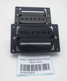 Micros guitare noirs Alnico 5 micros Humbucker à piste unique en métal haute puissance 4C fabriqués en corée 7682539