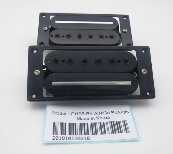 Micros de guitare noirs Alnico 5 micros Humbucker à piste unique en métal haute puissance 4C fabriqués en corée 8929543