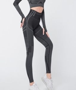 Pantalon de yoga de fitness legging sans couture noir Gym géo haute attente sport legging entraînement pantalon de jogging collants de sport Y2009048568096