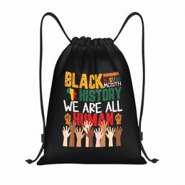 Black History MTH 247365 Nous sommes tous des sacs à cordon humain sac de gym chauds légers O0RX #