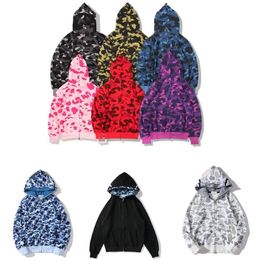 zwarte hoodie heren dames designer hoodies full zip up camouflage jacket long sleeve blue hoody hoody hooded sweatshirt Maat 3XL