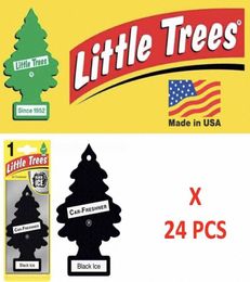 Black Ice Fersnener Little Trees 10155 Air Little Tree Made in USA Pack of 24 E6AX9763309