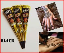 Zwarte Indische Henna Tattoo Pasta Body Art Verf Mini Natuurlijke Henna Pasta voor Lichaamstekening Tijdelijke Teken Op Body4270120