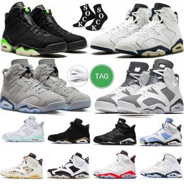 Chaussures de basket-ball infrarouges noires jumpman 6 6s University Blue Pony Hair Red Oreo Varsity Carmine Gold Hoops Georgetown Midnight Cactus femmes baskets sport taille 13