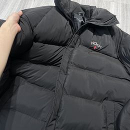 Veste noire hommes femmes vestes d'hiver de haute qualité manteaux 2024ss