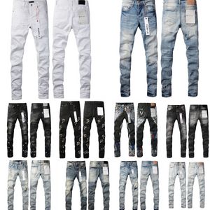 zwarte jeans heren paarse jeans DS merk vintage gestapelde jeans denim slim fit broek streetwear dames trendy vrouw retro sterven Jeans broek mager luxe witte broek