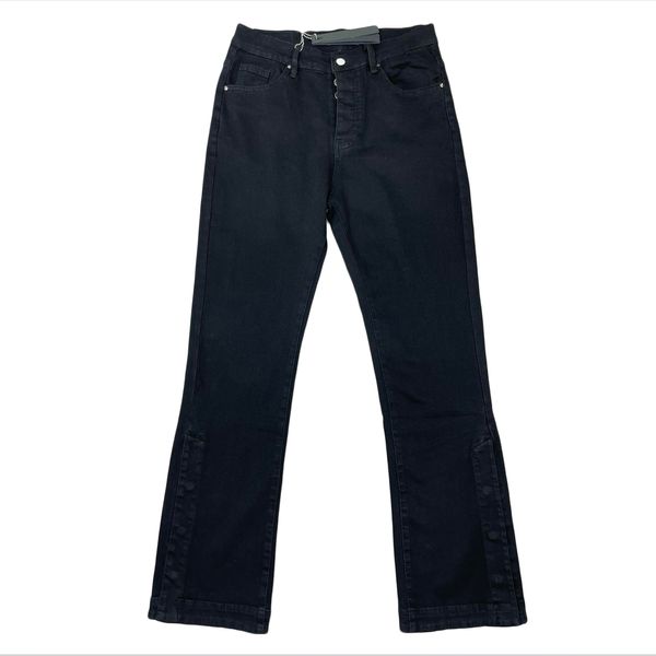 jeans negros jeans ajustados jeans de diseñador jeans ajustados para hombres Ajuste relajado y elástico con cremallera y botón JEANS SKINNY DE DENIM ITALIANO DESGASTADO pantalones pantalones