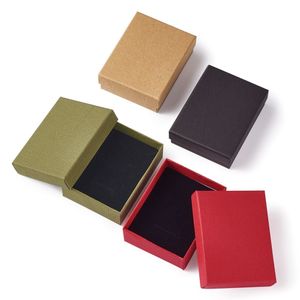 Black Jewelry Organizer Box For Earrings Necklace Bracelet Display Packaging Gifts Cardboard Boxes Square/Rectangle