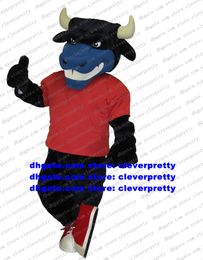 Costume de mascotte de bison de buffle noir Kerbau, bœuf sauvage, taureau, veau, personnage de dessin animé pour adulte, Allen, belle vente d'anniversaire, zx1674