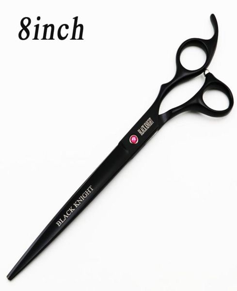 Black Knight Professional 8 pouces Ciseaux pour animaux de compagnie coiffure coiffure de coiffure cisaillement coupe Salon 2011269483579