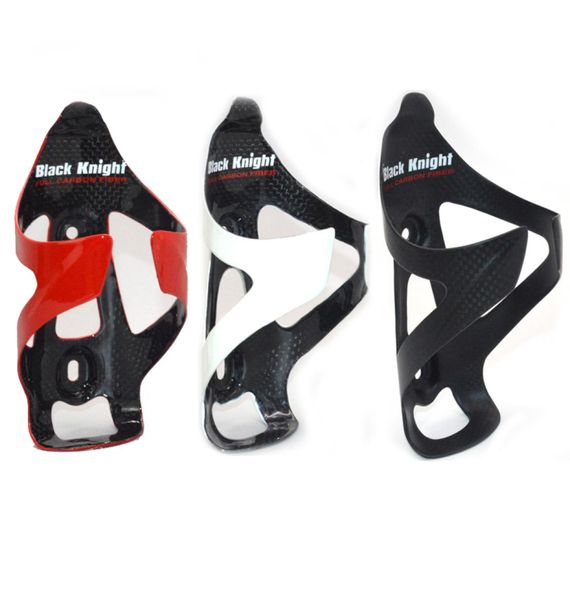 Black Knight Road Bicycle Bottle Cage Mtb Bike en fibre de carbone Cage de bouteille d'eau en fibre de carbone ACCESSOIRES DE CYCLO