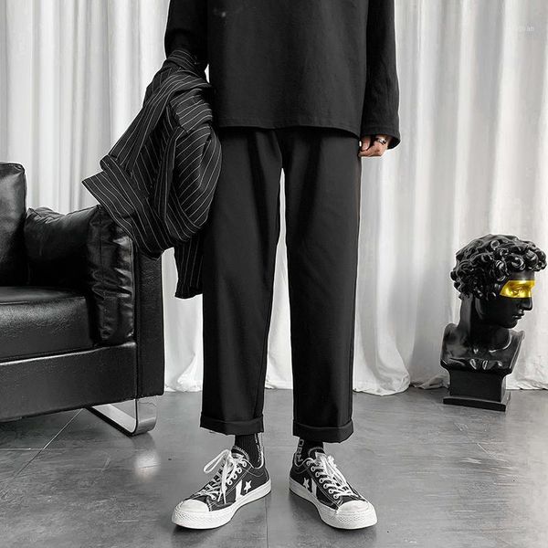 Pantalones de harén coreanos negros 2021 joggers japoneses de ropa de calle Harajuku Swits Hip Hop Casual Fashion Fashion Plus Size 5xl Men's