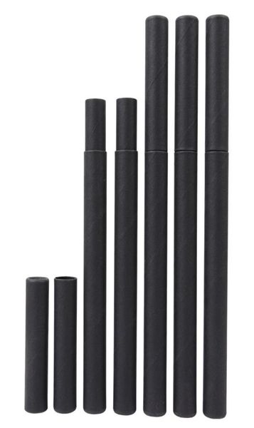 Black Kraft Paper Encens Tube Encens Barrel Small Rangement Boîte de rangement pour crayon Joss Stick Pratique Carry 207x21cm LX2411 42 V26563137