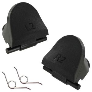 Boutons de déclenchement noirs L2 R2 avec ressort pour pièces de rechange pour contrôleur PlayStation 4 PS4 DHL FEDEX EMS LIVRAISON GRATUITE