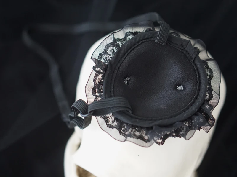 Kızlar için Siyah Dantel Göz Yaması Cosplay Steampunk Çapraz Gözlük Gotik Lolita Aksesuarları