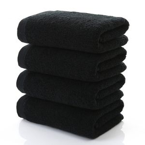 Noir grande Serviette de bain coton épais douche visage serviettes maison salle de bain hôtel adultes Badhanddoek Toalha de banho Serviette de bain