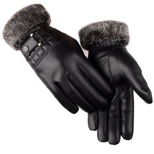 Gants de conduite en cuir noir