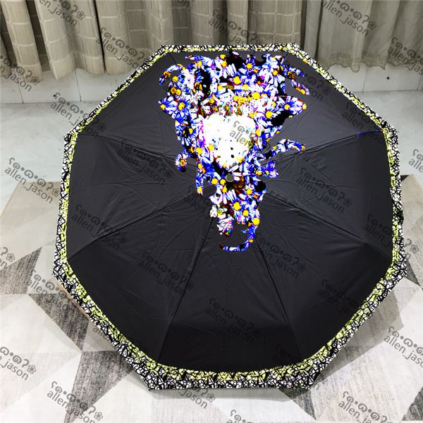 Black Light Umbrellas Hipster Automatique Pliant Designer Parapluies De Luxe Top Qualité Voyage En Plein Air Multifonction Coupe-Vent Parapluies