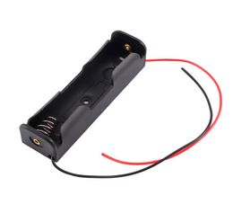 Accessoires d'éclairage noir 18650 batterie 37V clip de fixation boîte avec fil de stockage de plomb pour 18650 rechargeable 8870867