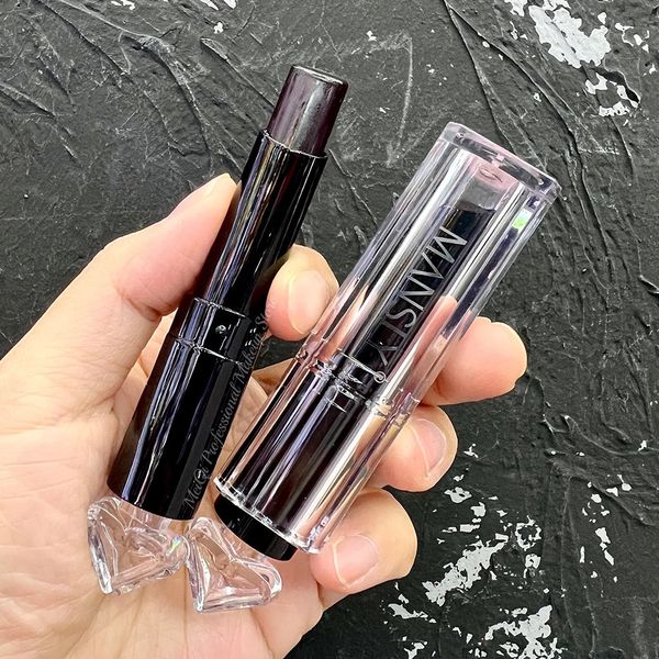 Lápiz labial negro Color mágico bálsamo labial teñido cambio de color lápiz labial de larga duración nutritivo hidratante maquillaje de labios cosméticos para mujeres 231229